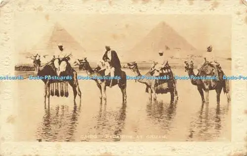 R611666 Kairo Pyramiden bei Ghizeh Kairo Postkarte Trust Serie 708 1917