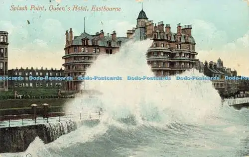 R609559 Eastbourne Queen Hotel Splash Point Valentines Series 1911