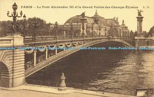 R609560 Paris Le Pont Alexandre III et le Grand Palais des Champs Elysees L D