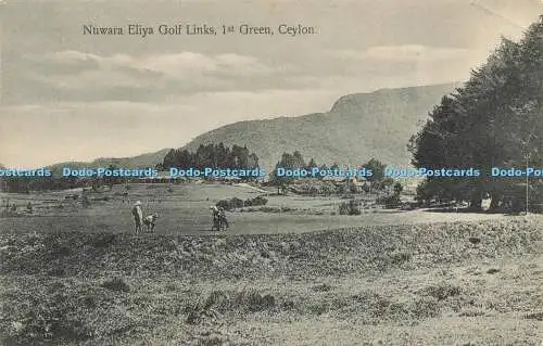 R609568 Ceylon Nuwara Eliya Golf Links 1st Green Plate No 160