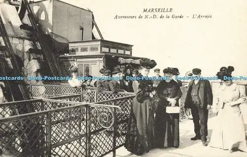 R609574 Marseille Asceneseurs de N D de la Garde L Ankunft 1923