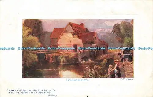 R607040 Near Mapledurham J T Adams Addison Rural England Series I Tuck Oilette N