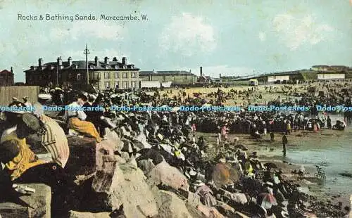 R607042 Felsen und Badesand Morecambe W Neuheit Postkarte Nr 516 1908