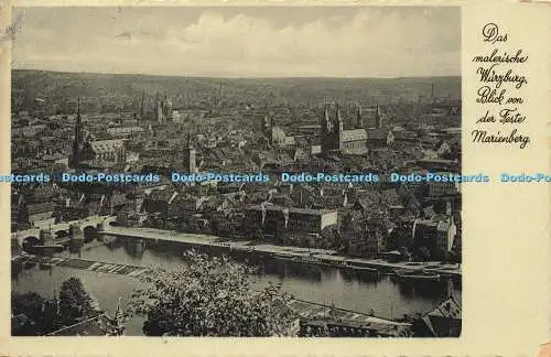 R611724 Das Malerische Würzburg Blick von der Feste Marienberg Papier Pfeiffer N