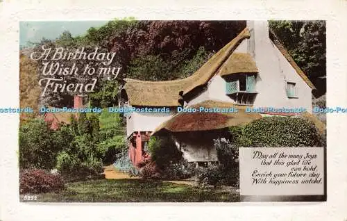 R609624 A Birthday Wish to My Friend Philco Photo Relative Birthday Series RP 19