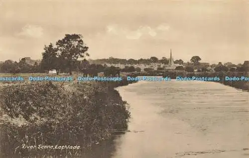 R611738 Lechlade River Scene W Dennis Moss Cecily Serie