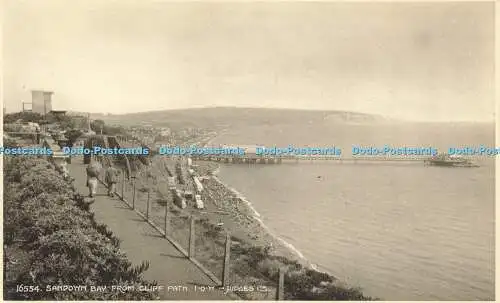 R611751 I o W Sandown Bay von Cliff Path Judges 16554