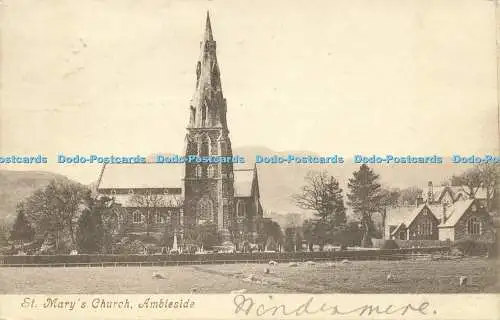 R609662 Ambleside St Mary Church 1907