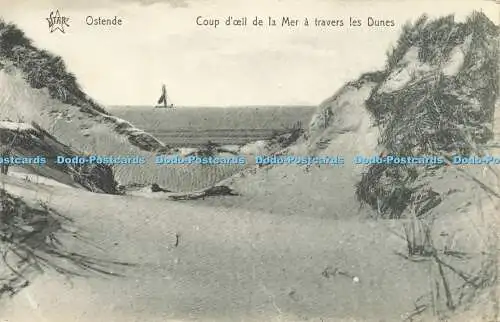 R611793 Ostende Coup d o eil de la Mer a Travers les Dunes Star 1923