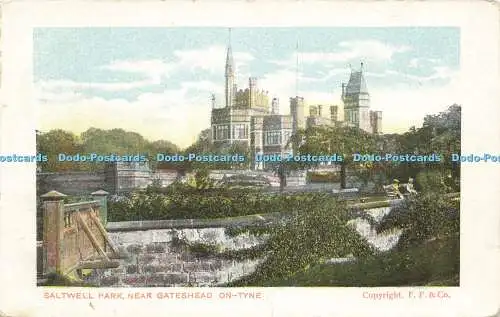 R609690 Saltwell Park in der Nähe von Gateshead auf Tyne F F and Co 1906