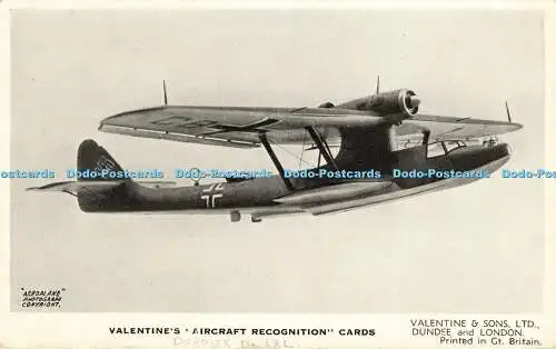 R611809 Dornier Do 18 L Deutsches Aufklärungsfliegerboot Valentine Flugzeug Rec