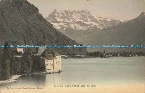 R607149 J J 3A Chillon et la Dent du Midi Jullien freres