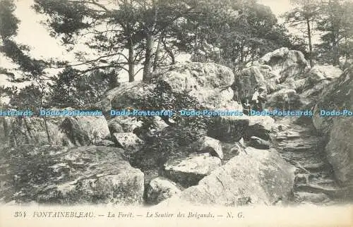 R607179 354 Fontainebleau La Foret Le Sentier des Brigands N G Levy Fils