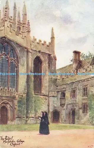 R611940 Oxford Magdalen College The Pulpit Artist Series