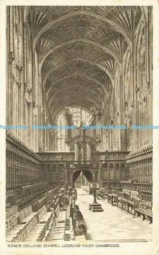 R611943 Cambridge King College Chapel Looking West Redin The Seal of Artistic RA