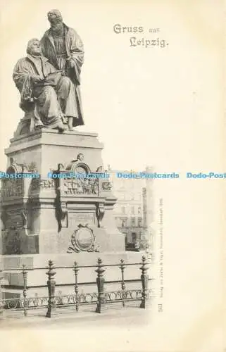 R611954 Gruss aus Leipziger Denkmal Zedler und Vogel