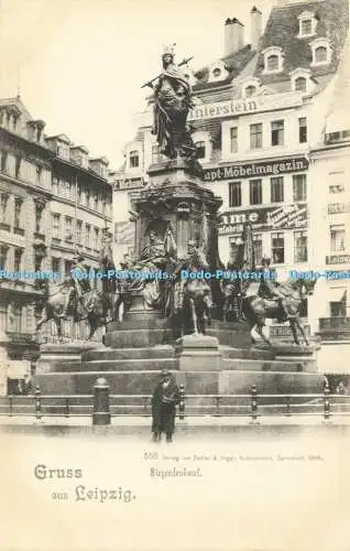 R611957 Gruss aus Leipzig Siegesdenkmal Zedler und Vogel