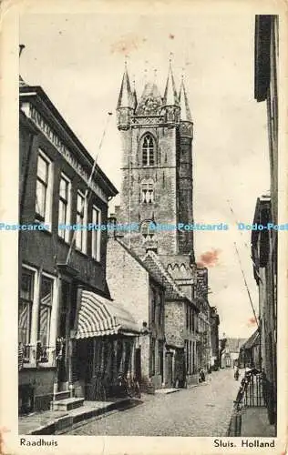 R611972 Holland Sluis Raadhuis Rubens 1956