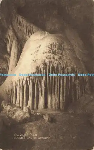 R607357 Orgelpfeifen Goughs Caves Cheddar elektrisch beleuchtet William Gough