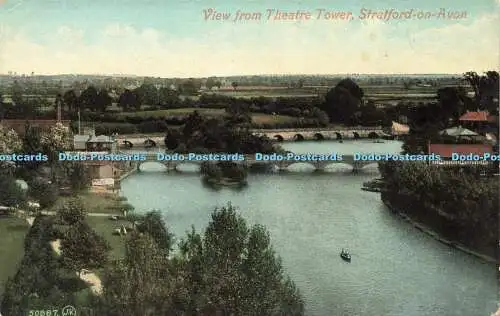 R607473 50887 Blick vom Theatre Tower Stratford auf die Avon Valentines Serie