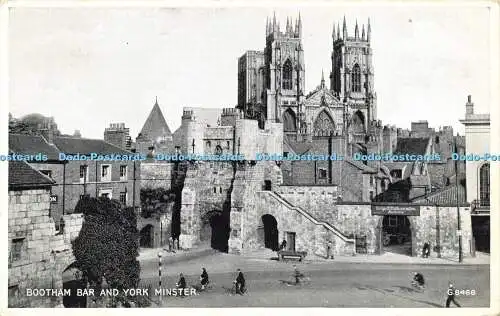 R607498 Bootham Bar und York Minster G 8466 Valentines Silveresque