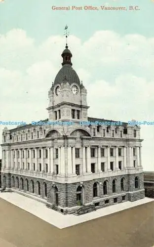 R607530 Vancouver B C General Post Office Valentine