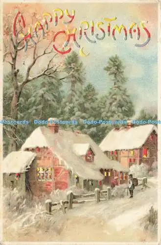 R607542 Postkarte Ein frohes Weihnachtsdorf 1903