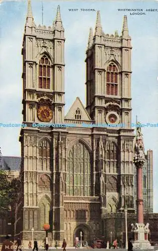 R607547 London Westminster Abbey West Towers Valentine Valesque