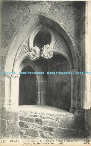 R607584 Dinan Oratorium in Duchess Ann Castle Neurdein Freres ND Phot