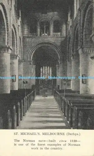 R607614 Melbourne Derbys St Michael The Norman Nave gebaut um 1150