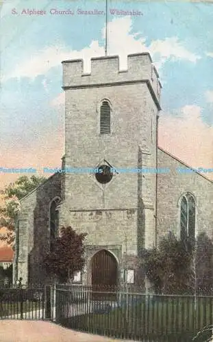 R607619 Whitstable Seasalter S Alphege Church W J Cox No 1892 1905