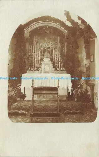 R612014 Alte Kirche Altar Innen Postkarte