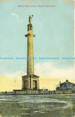 R612036 Great Yarmouth Nelson Monument 1905