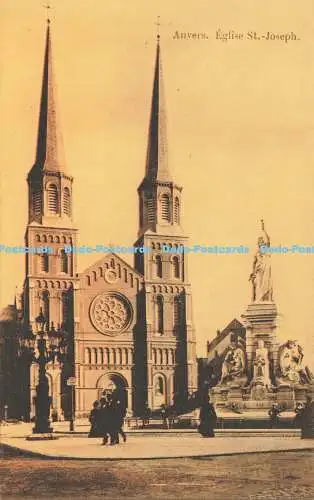 R612053 Anvers Eglise St Joseph Postkarte