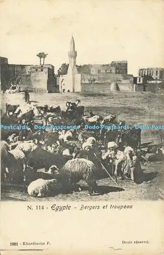 R612067 Egypte Bergers et Troupeau Khardiche F N 114