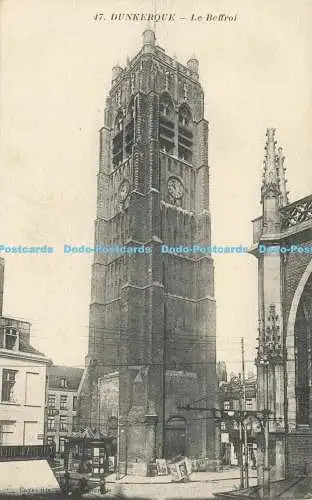 R612084 Dunkerque Le Beffroi Cayez Fils Phototypie Baudiniere