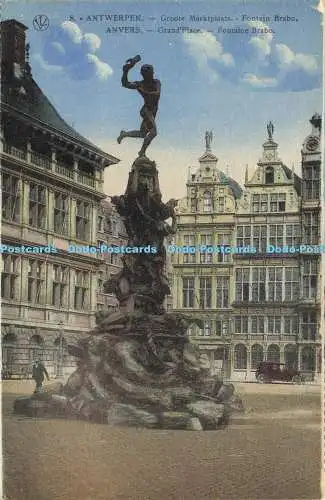 R612130 Anvers Grand Place Fontaine Brabo