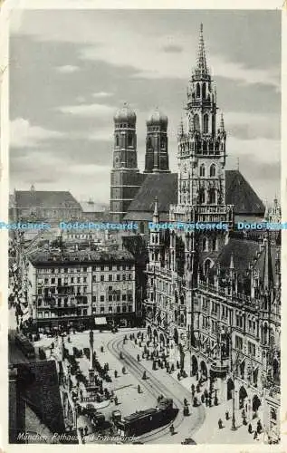 R612138 München Rathaus mit Frauenkirche A Lengauer Nr 146