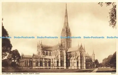 R612209 Salisbury Cathedral from North East Photochrom