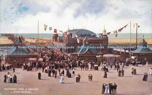 R612224 Southport Pier and Pavilion L and N W Railway