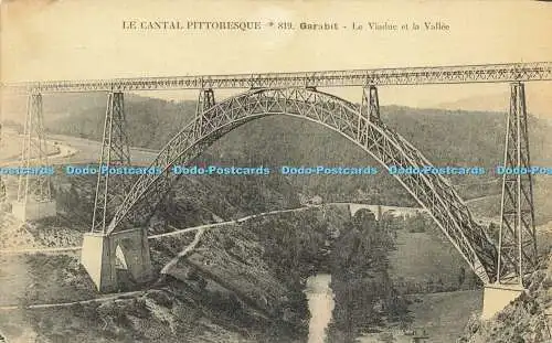 R612225 Le Cantal Pittoresque Garabit Le Viaduc et la Vallee A Thiriat