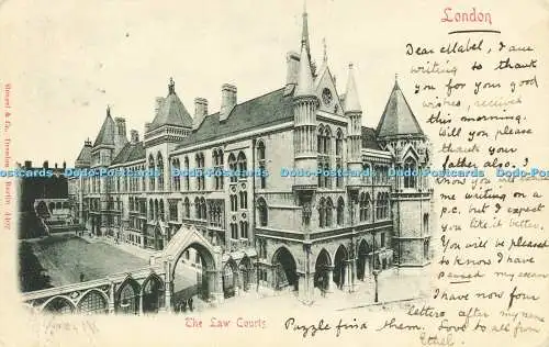 R612240 London The Law Courts Stengel 1901