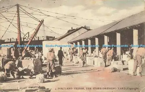 R612257 Portland Prison The Stone Dressing Yard 1910