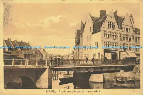 R612314 Gand Anciennes Fassaden Flamanden J D C 1913