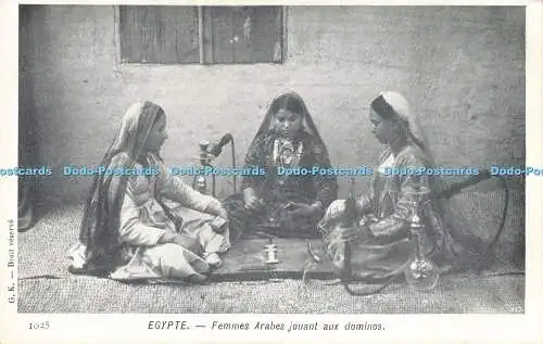 R612327 Egypte Femmes Arabes Jouant aux Dominos G K