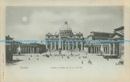 R612336 Roma Piazza e Basilica di S Pietro G Modiano