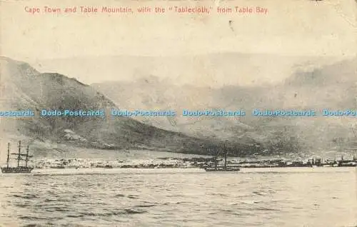 R612344 Kapstadt und Tafelberg mit der Tischdecke von Table Bay H W flach