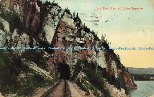 R612350 Lake Superior Jack Fish Tunnel Valentine 1908