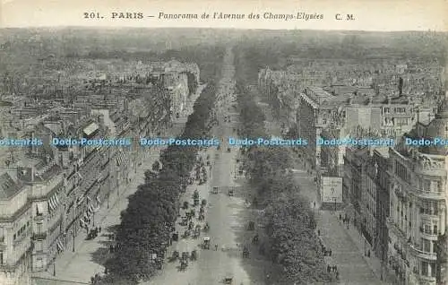 R612355 Paris Panorama de l Avenue des Champs Elysees C M