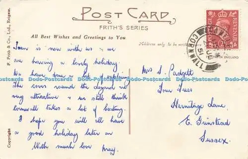 R612408 Port Isaac F Frith Postkarte 1951